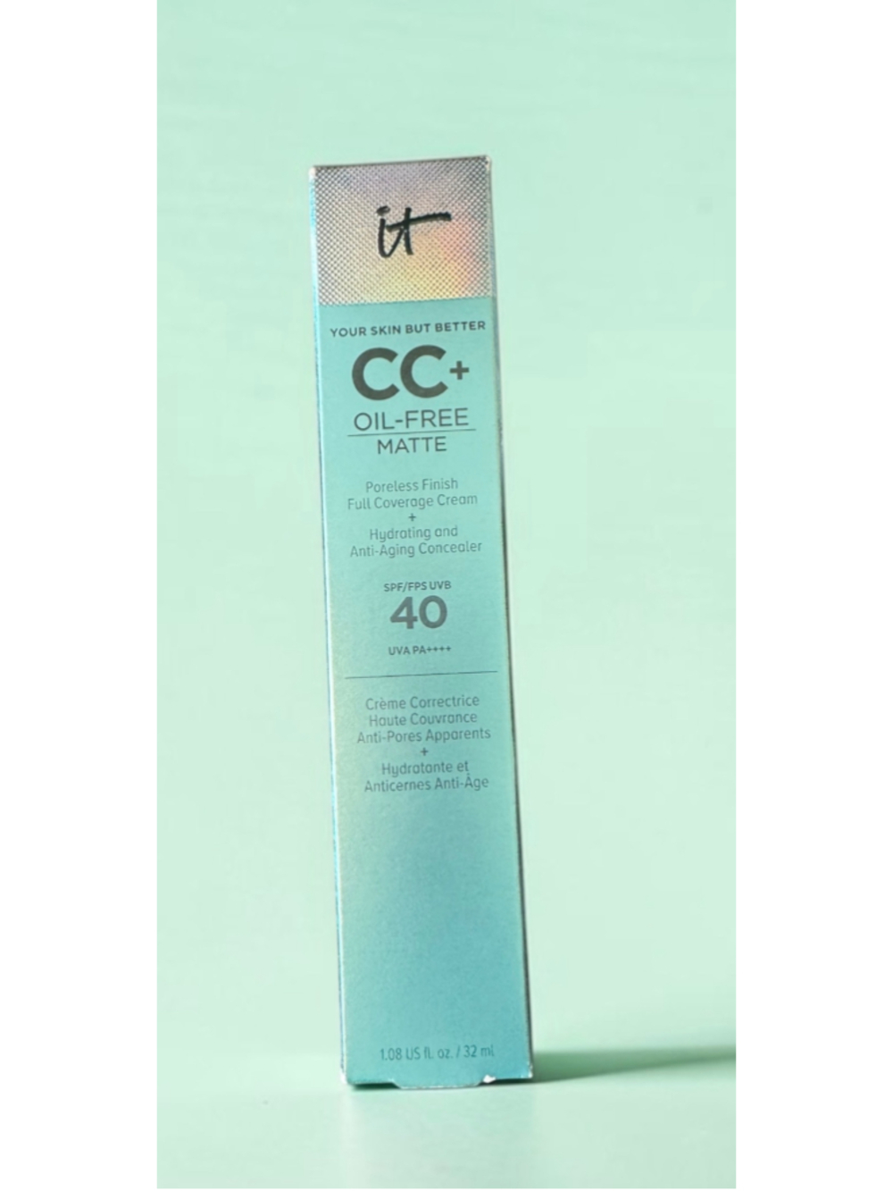 IT Cosmetics CC+ Oil-Free Matte Concealer SPF 40 “Light” - Brand New